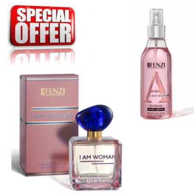 JFenzi I Am Woman, Promotional Set, Eau de Parfum, Body Splash