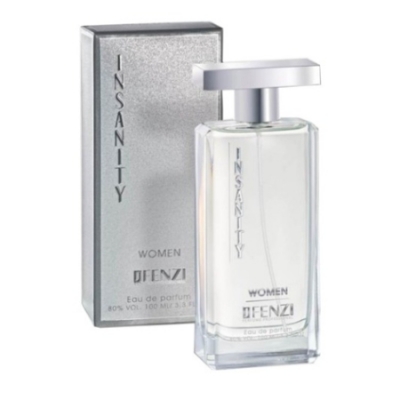 JFenzi Insanity Women 100 ml + Perfume Muestra Calvin Klein Eternity Woman