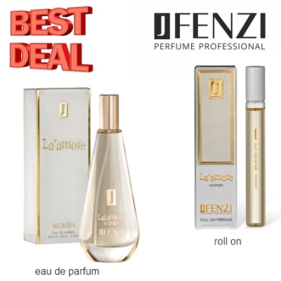 JFenzi La Amore, Conjunto promocional, Eau de Parfum, roll-on