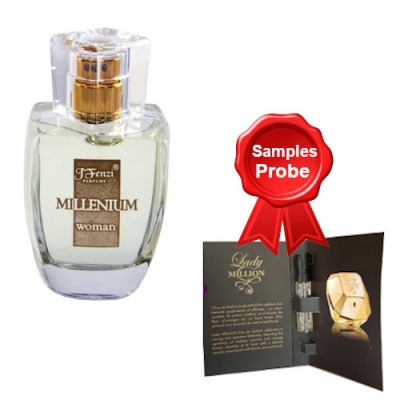 JFenzi Millenium Woman 100 ml + Perfume Muestra Paco Rabanne Lady Million