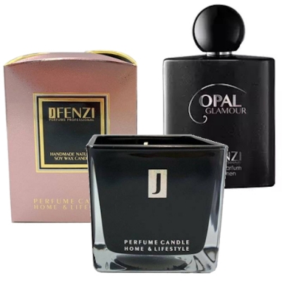 JFenzi Opal Glamour - Conjunto promocional, Eau de Parfum para mujeres, Natural Soy Velle