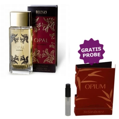 JFenzi Opal 100 ml + Perfume Muestra Yves Saint Laurent Opium Women