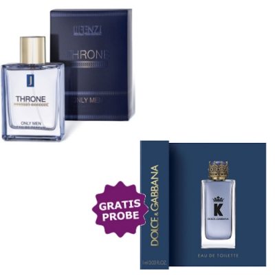 JFenzi Throne Only 100 ml + Perfume Muestra K by Dolce Gabbana