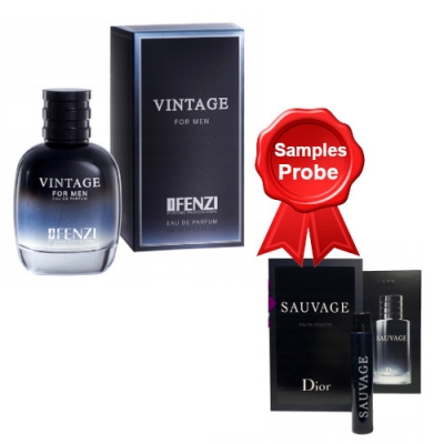 JFenzi Vintage Men 100 ml + Perfume Muestra Dior Sauvage