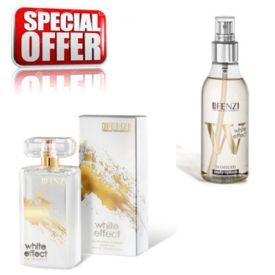 JFenzi White Effect, Promotional Set, Eau de Parfum, Body Splash