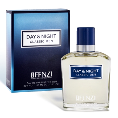 JFenzi Day Night Classic Men - Eau de Parfum para hombre 100 ml