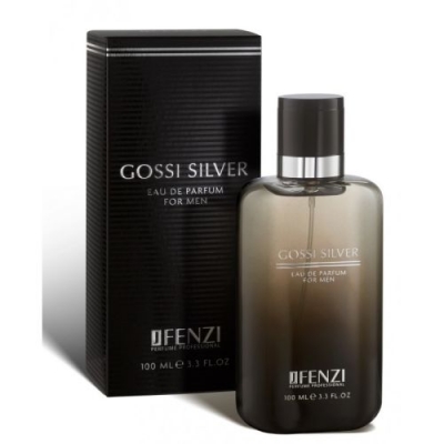 JFenzi Gossi Silver Men - Eau de Parfum 100 ml, Perfume Muestra Gucci Guilty Homme