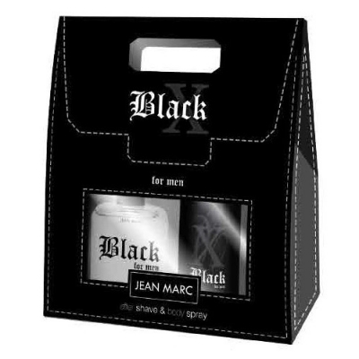Jean Marc X Black Men - Set, loción after shave, Deodorant