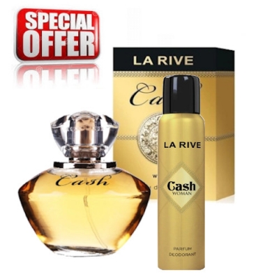 La Rive Cash for Woman - Conjunto promocional, Eau de Parfum, Deodorant