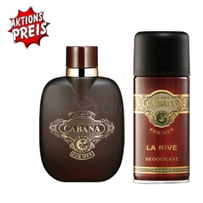 La Rive Cabana - Conjunto promocional, Eau de Toilette-Tester, Deodorant