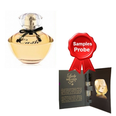 La Rive Cash 90 ml + Perfume Muestra Paco Rabanne Lady Million