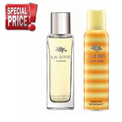 La Rive For Woman - Conjunto promocional, Eau de Parfum-Tester, Desodorante