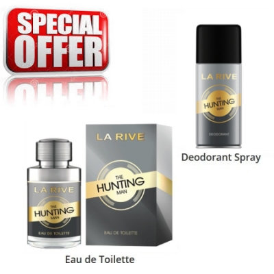 La Rive The Hunting Man - Conjunto promocional, Eau de Toilette, Deodorant