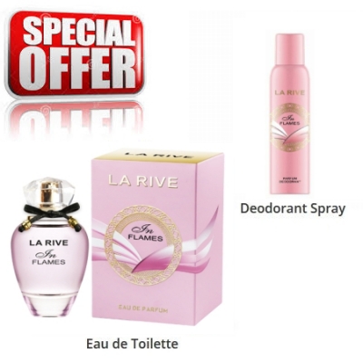 La Rive In Flames - Conjunto promocional, Eau de Parfum, Deodorant