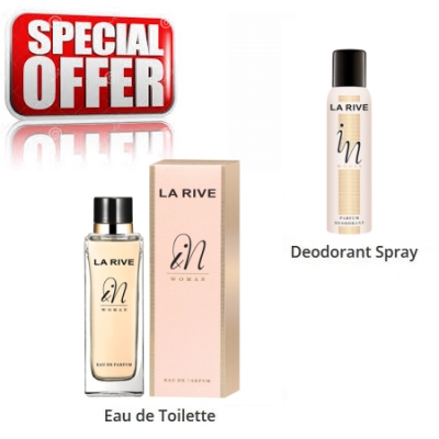 La Rive In Woman - Conjunto promocional, Eau de Parfum, Deodorant