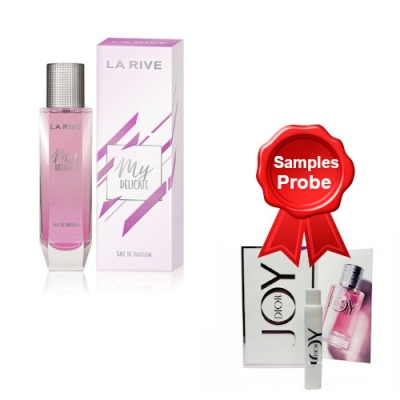 La Rive My Delicate 100 ml + Perfume Muestra Joy by Dior