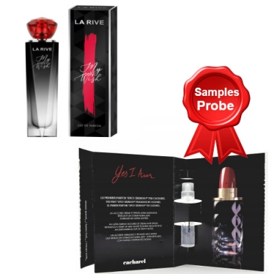 La Rive My Only Wish 100 ml + Perfume Muestra Cacharel Yes I Am