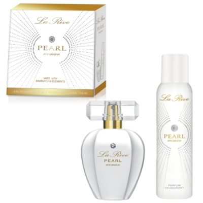 La Rive Pearl - Set para mujer, Eau de Parfum, Desodorante