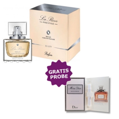 La Rive Prestige Beauty 75 ml + Perfume Muestra Dior Miss Dior