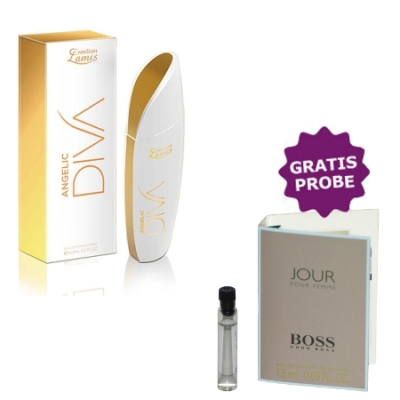 Lamis Diva Angelic 100 ml + Perfume Muestra Hugo Boss Jour Femme