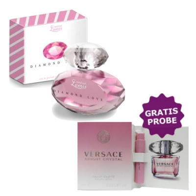 Lamis Diamond Love 100 ml + Perfume Muestra Versace Bright Crystal