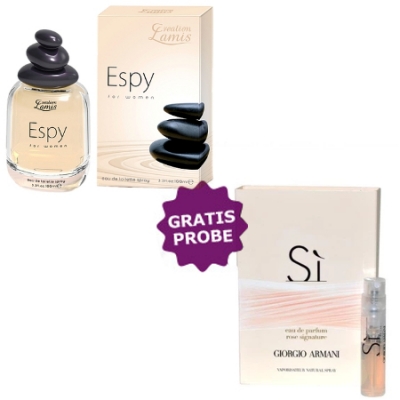 Lamis Espy Women 100 ml + Perfume Muestra Giorgio Armani Si