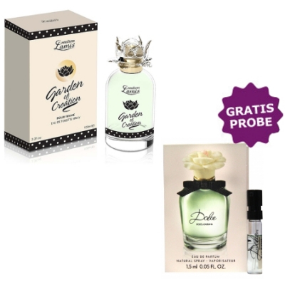 Lamis Garden Of Creation 95 ml + Perfume Muestra Dolce Gabbana Dolce