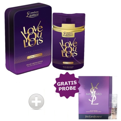 Lamis Love You Lots de Luxe  100 ml + Perfume Muestra YSL Manifesto