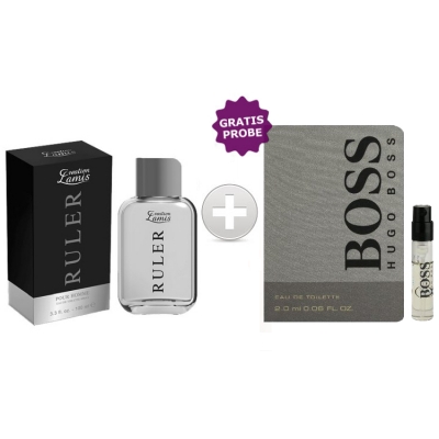Lamis Ruler 100 ml + Perfume Muestra Hugo Boss Bottled