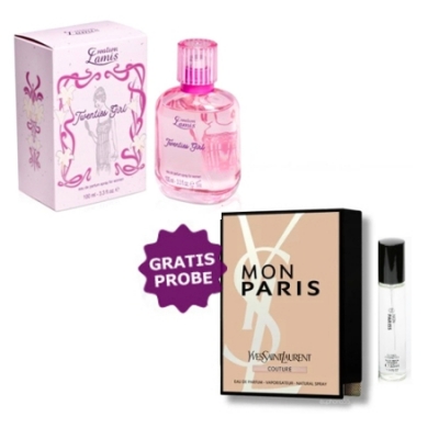 Lamis Twenties Girl 90 ml + Perfume Muestra Yves Saint Laurent Mon Paris