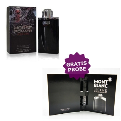 Linn Young Horse Power Men 100 ml + Perfume Muestra Mont Blanc Legend