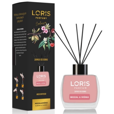 Loris Almond & Cherry, Difusor de Varillas perfumadas - 120 ml