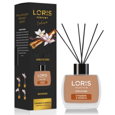 Loris Cinnamon & Vanilla, Difusor de Varillas perfumadas - 120 ml