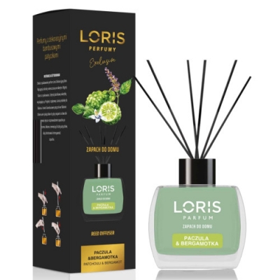 Loris Patchouli & Bergamot, Difusor de Varillas perfumadas - 120 ml