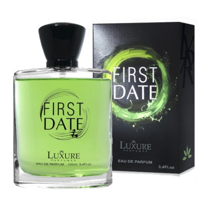 Luxure First Date 100 ml + Perfume Muestra Yves Saint Laurent Black Opium Illicit Green