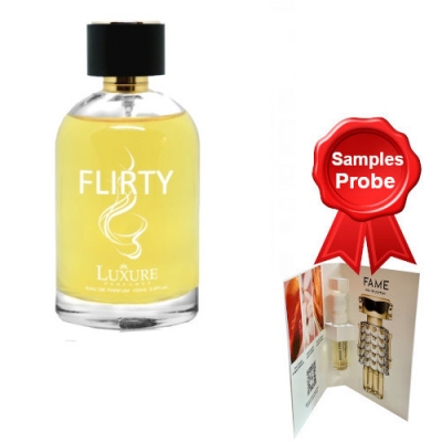 Luxure Flirty 100 ml + Perfume Muestra Paco Rabanne Fame