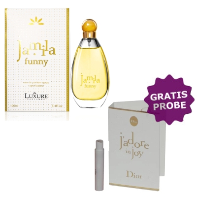 Luxure Jamila Funny 100 ml + Perfume Muestra Dior Jadore In Joy