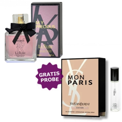 Luxure My Precious 100 ml + Perfume Muestra Yves Saint Laurent Mon Paris