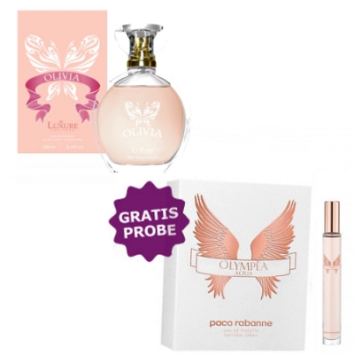 Luxure Olivia 100 ml + Perfume Muestra Paco Rabanne Olympea