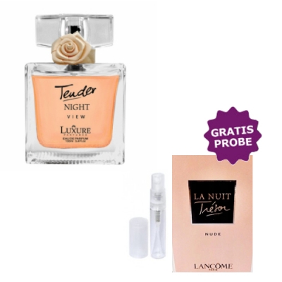 Luxure Tender Night View 100 ml + Perfume Muestra Lancome Tresor La Nuit Nude