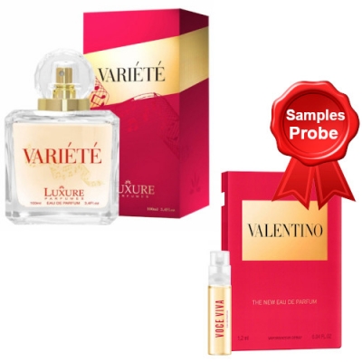 Luxure Variete 100 ml + Perfume Muestra Valentino Voce Viva