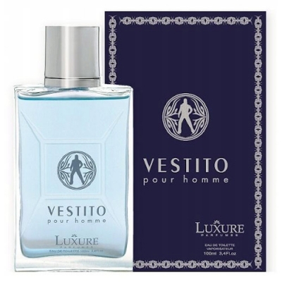 Luxure Vestito Pour Homme 100 ml + Perfume Muestra Versace Pour Homme