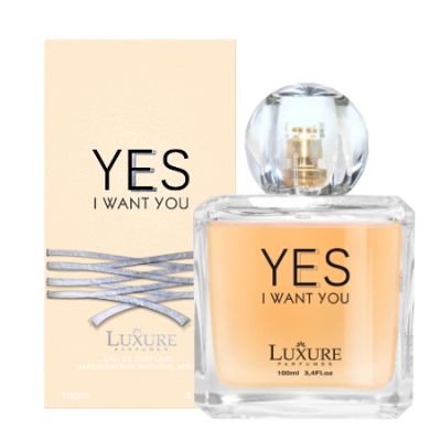 Luxure Yes I Want You 100 ml + Perfume Muestra Armani Emporio Because It’s You