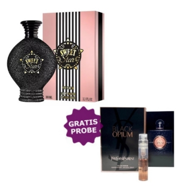 New Brand Sweet Star 100 ml + Perfume Muestra Yves Saint Laurent Opium Black