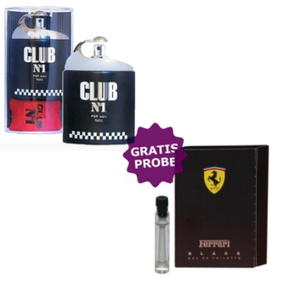 New Brand CLUB No.1 Men 100 ml + Perfume Muestra Ferrari Black