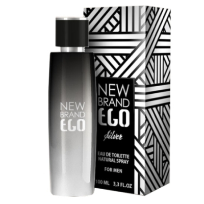 New Brand Ego Silver -  Eau de Toilette para hombre 100 ml