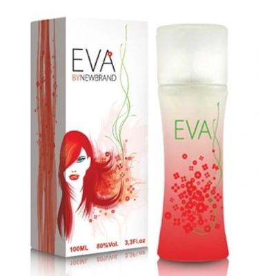New Brand Eva 100 ml + Perfume Muestra Flower by Kenzo