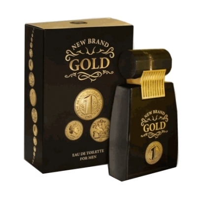 New Brand Gold para hombre - Eau de Toilette para hombre 100 ml