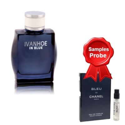 Paris Bleu Ivanhoe In Blue 100 ml + Perfume Muestra Chanel Bleu de Chanel