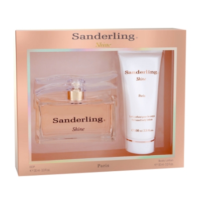 Paris Bleu Sanderling Shine - Set para mujeres, Eau de Parfum, Loción corporal